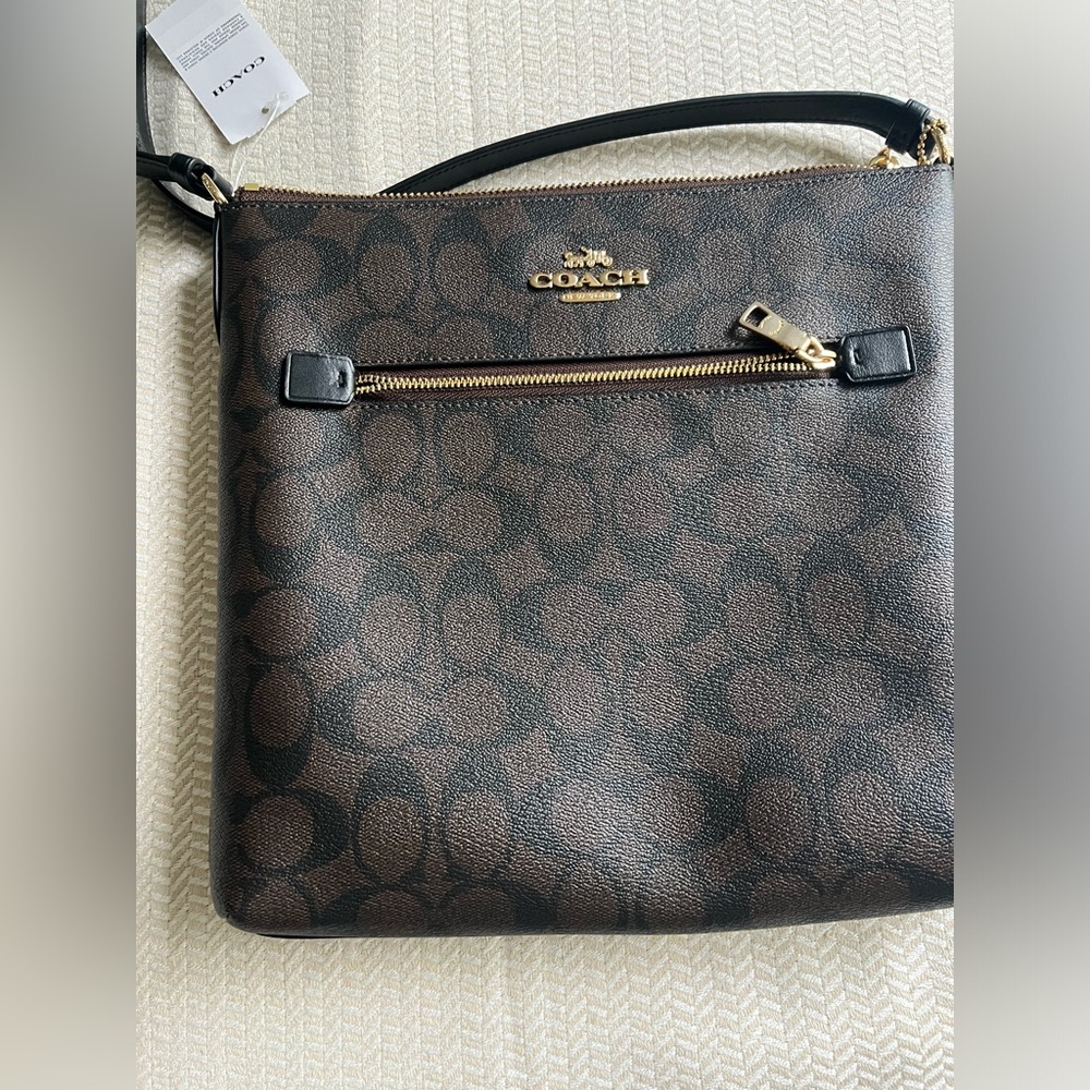 Coach Rowen File Bag in Signature Canvas